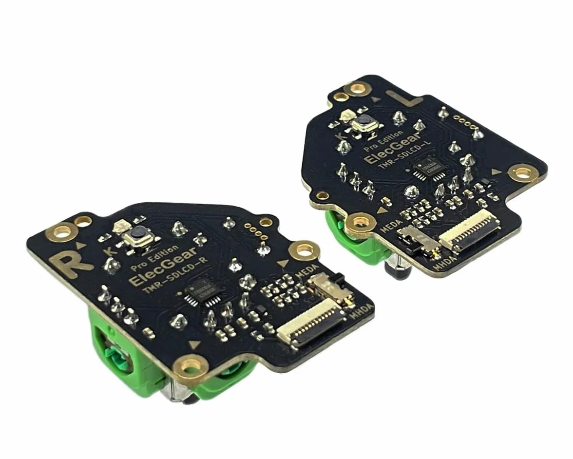 ElecGear TMR Moduł Joysticka Zamienny do Steam Deck LCD, Płytka PCB z Kalibracją MCU i Drążkiem TMR, Kompatybilny z MEDA/MHDA – (Wersja LCD)