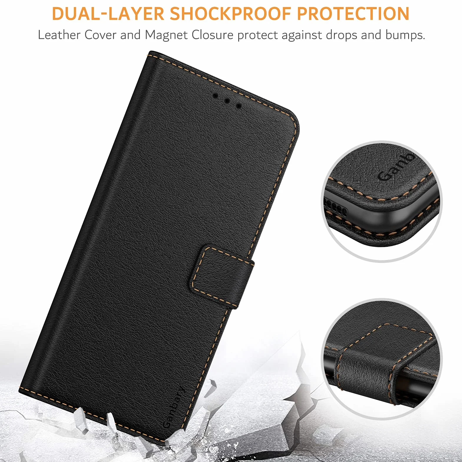 Ganbary Etui na telefon komórkowy Samsung Galaxy A12, miękkie tworzywo TPU, przezroczyste etui ochronne z amortyzującymi poduszkami powietrznymi [antypoślizgowe] [odporne na zarysowania], kompatybilne z Samsung A12, przezroczyste