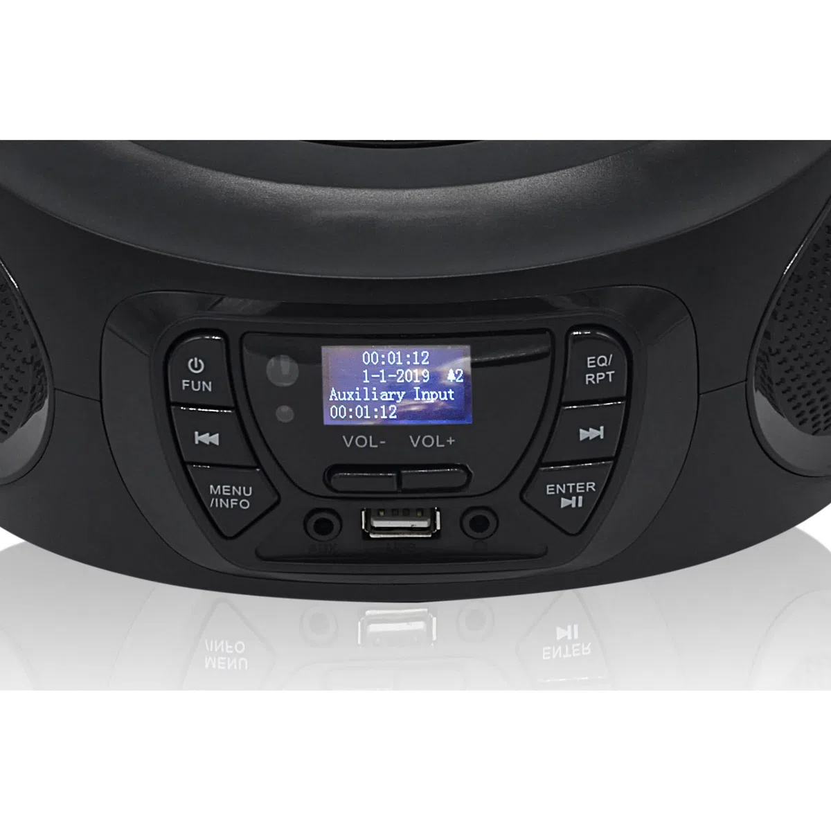 Roadstar CDR-375D+/BK Przenośny odtwarzacz CD DAB/DAB+ / FM, Odtwarzacz CD-MP3, CD-R, CD-RW, Port USB, Stereo, Pilot, AUX-IN, Wyjście Słuchawkowe, Czarny