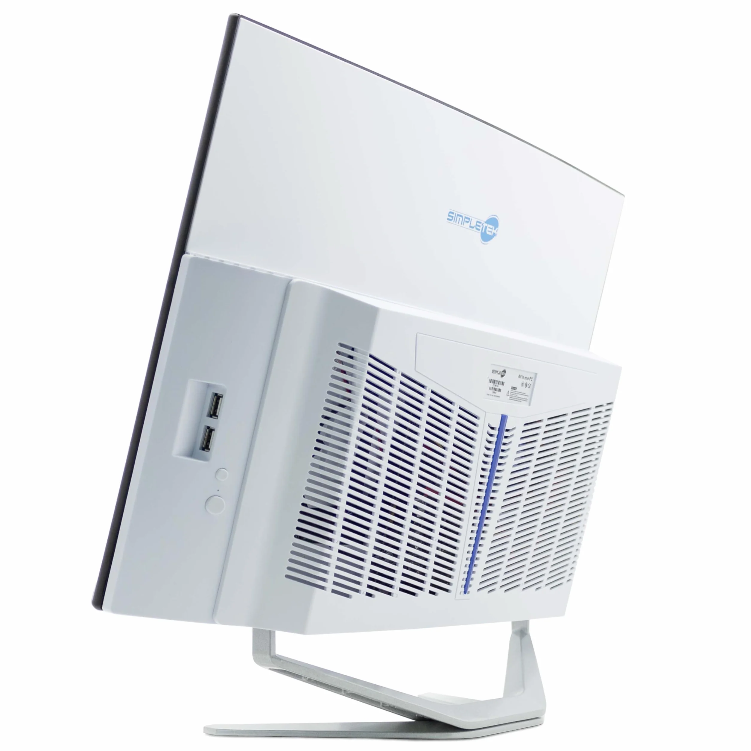 SIMPLETEK Wszystko w jednym AiO 27" FHD zakrzywiony system Windows 10 Core i5 do 3,8 GHz, 16 GB RAM SSD 240 GB + mysz bezprzewodowa w zestawie kamera internetowa PC do gier zakrzywione strumieniowanie