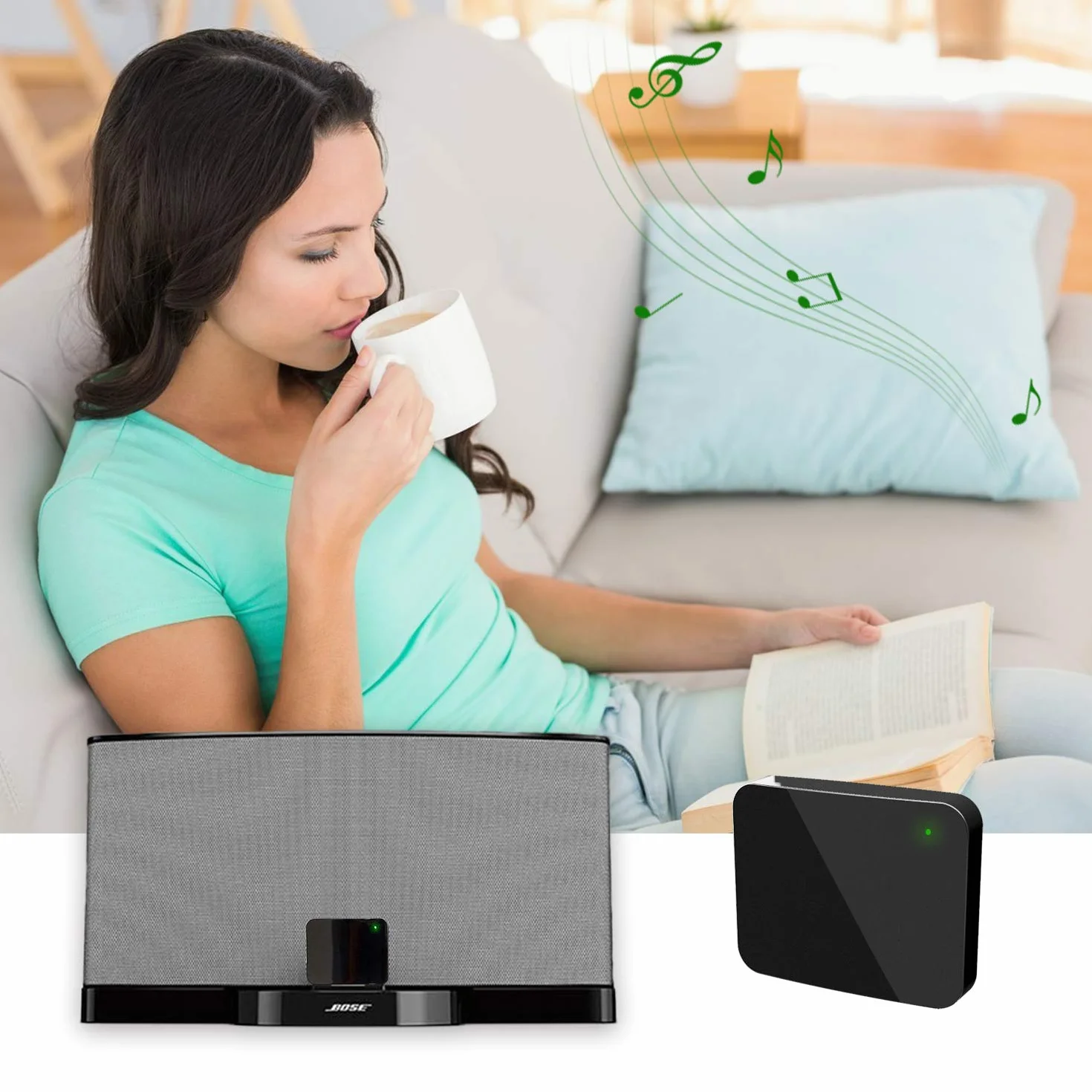 RGBS Bluetooth 5.0 A2DP odbiornik audio stereo adapter do Bose Sounddock iPhone iPod iPad
