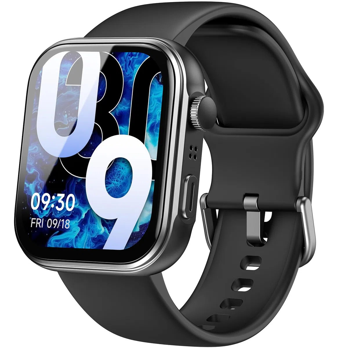 TOZO S6 Smartwatch 1.85” AMOLED Ultra-Clear Screen Dynamiczne tarcze zegarka Połączenia Bluetooth, ponad 100 trybów sportowych Zegarek fitness z monitorem tętna/snu/tlenu we krwi Wodoodporność IP68