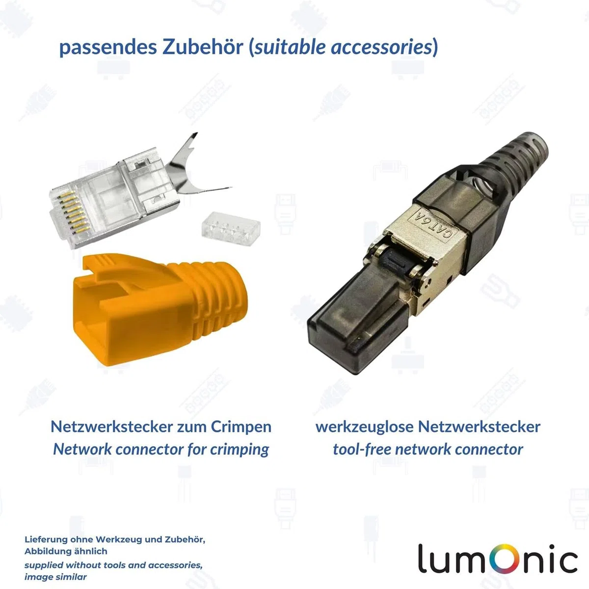 Lumonic 100m Kabel sieciowy CAT 5e F/UTP I CAT5e-kabel, Gigabit Lan Kabel, Ethernet Kabel I Ekranowany elastyczny kabel krosowy, do uzytku wewnatrz pomieszczen do 100 MHz