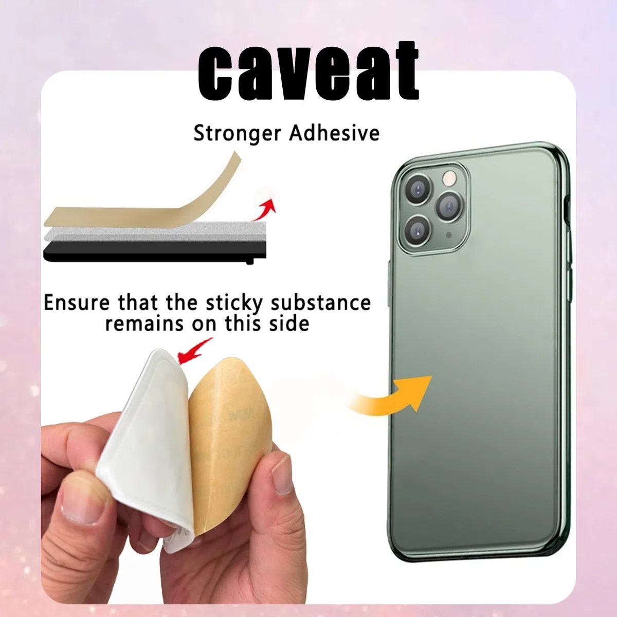 Silikonowe etui na telefon z przyssawką, bez użycia rąk Fidget Toy Mirror Shower uchwyt na telefon, filmy Tiktok i selfie (czarny, różowy)