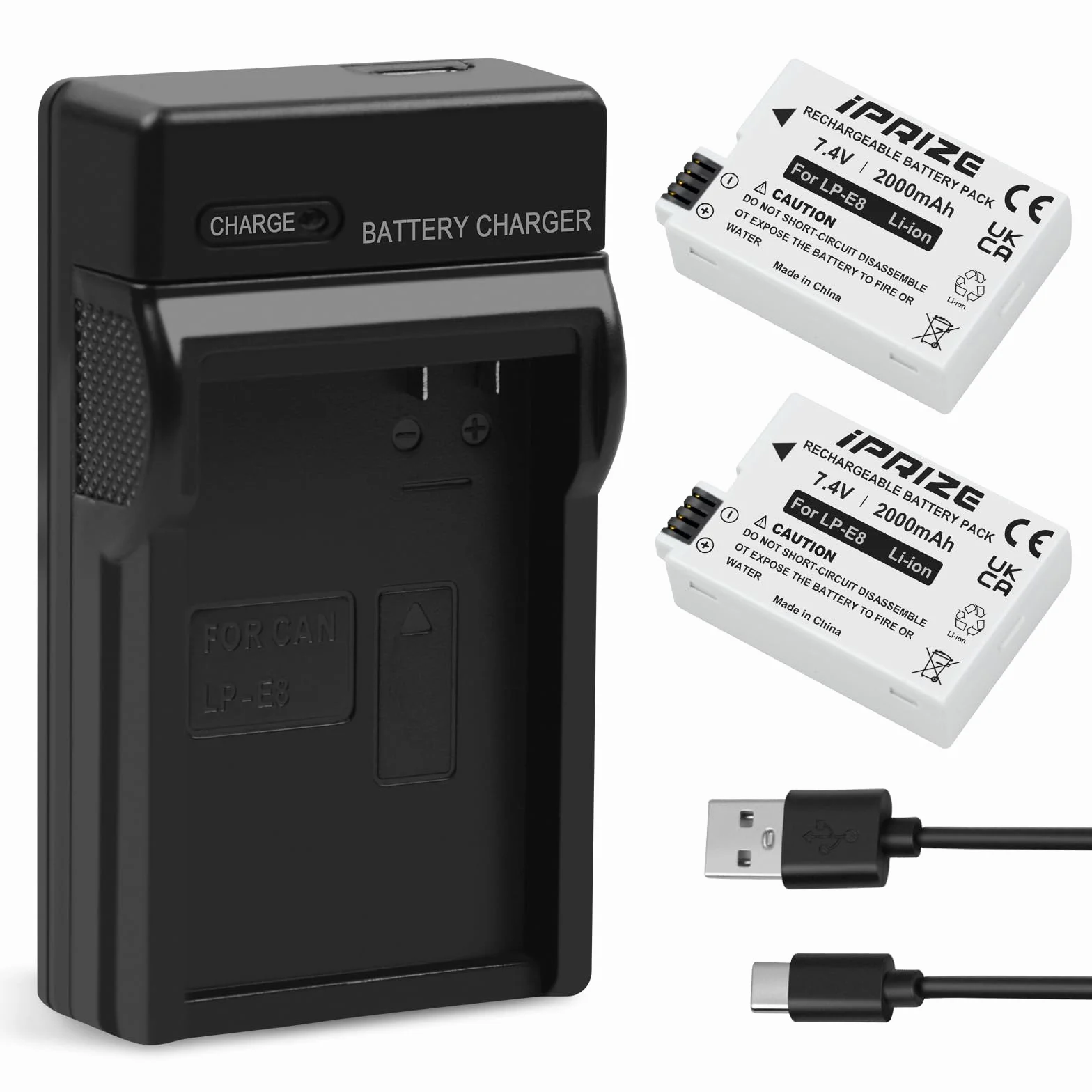 Ładowarka LP-E8 2000 mAh do Canon EOS 600D 550D 650D 700D Rebel T2i T3i T4i T5i Kiss X4 X5 X6