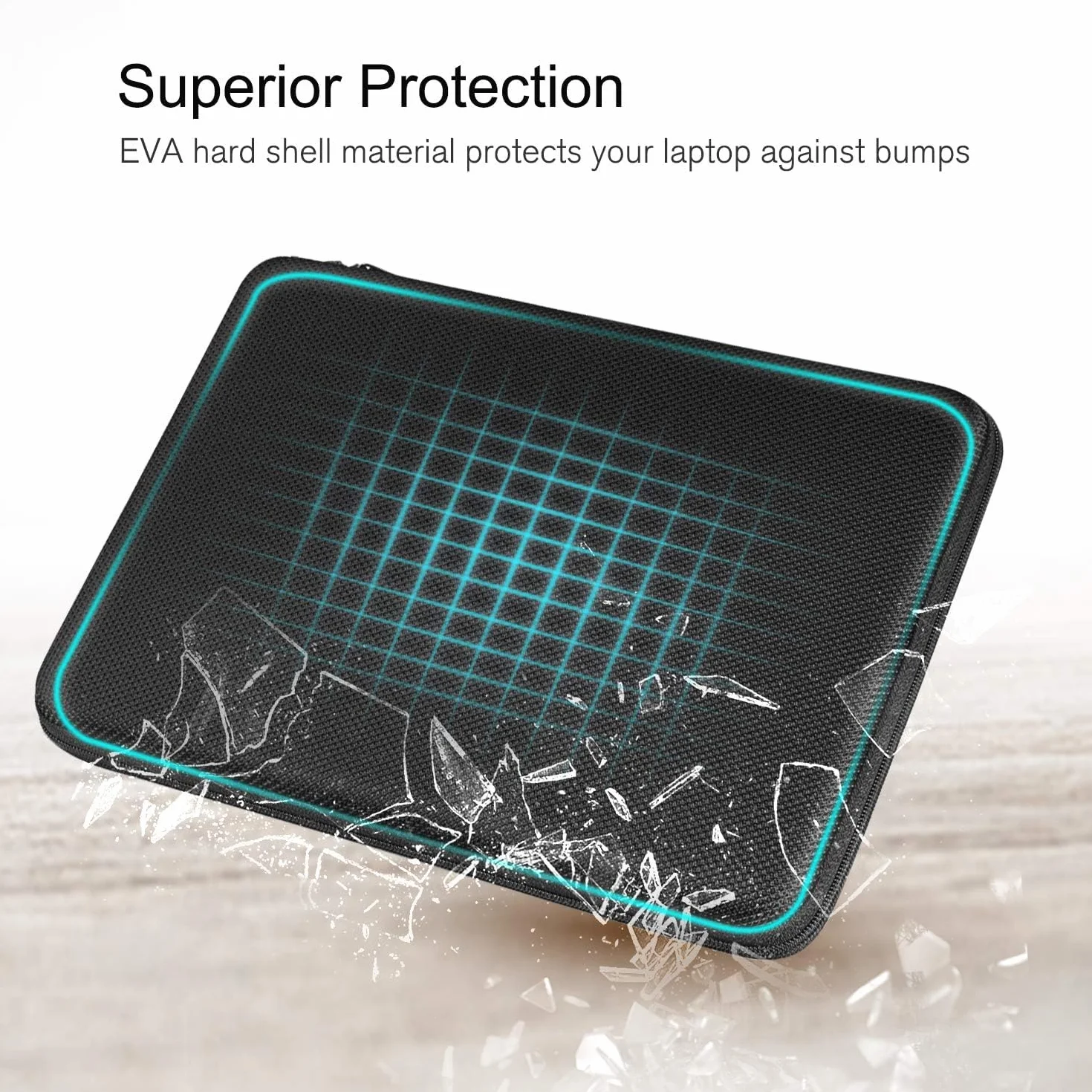 FINPAC Torba na laptopa z twardą skorupą 13" MacBook Neo A18 Pro, 13" MacBook Air 2026-2022 M5 M4 M3 M2, 14" MacBook Pro M5 M4 M3 M2 M1 2026-2021 odporna na wstrząsy
