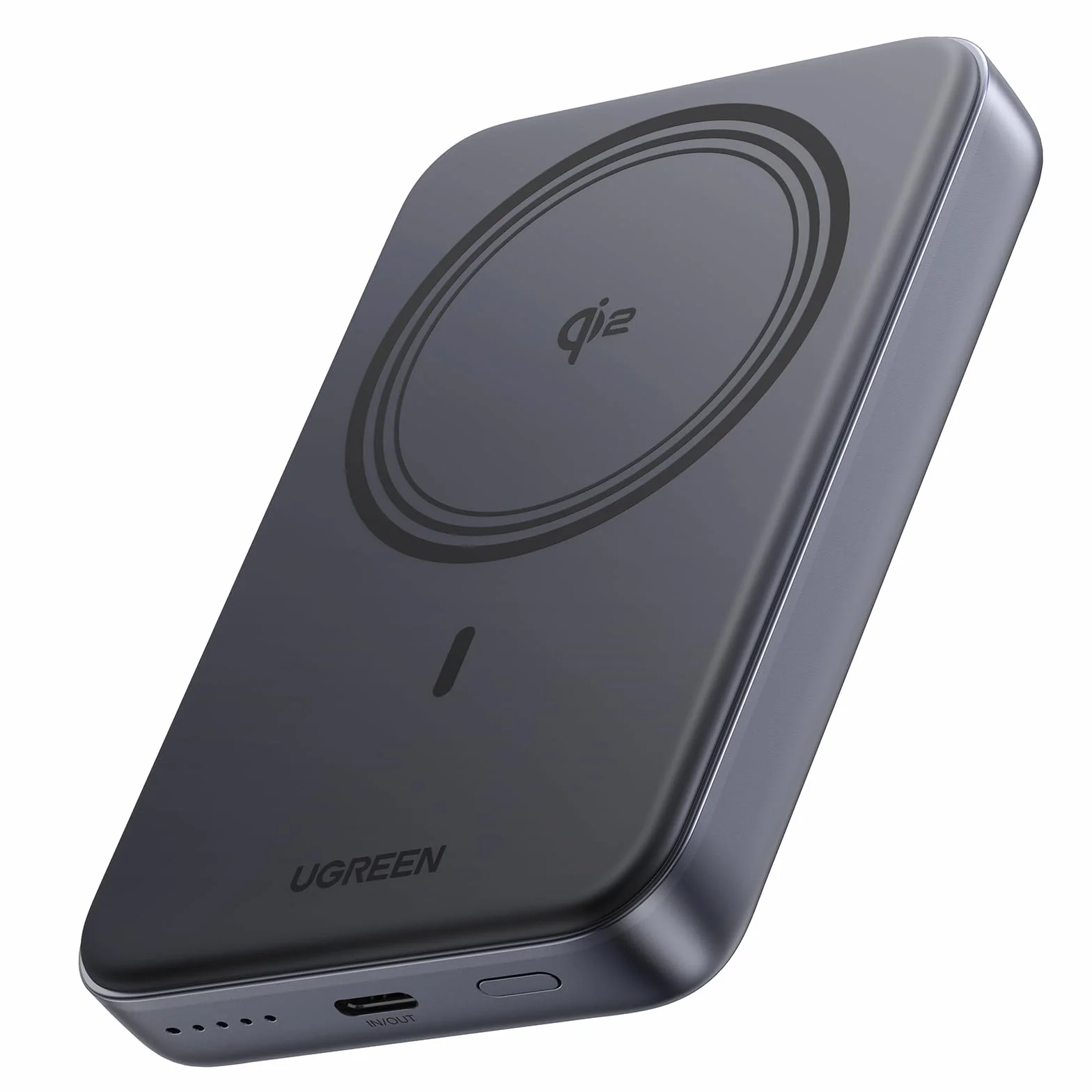 UGREEN Nexode Qi2 Wireless Powerbank 10000mAh kompatybilny z bezprzewodowym powerbankiem Magsafe 15W i szybkim ładowaniem USB-C 20W kompatybilnym z iPhone 16 Pro Max/16/15-12