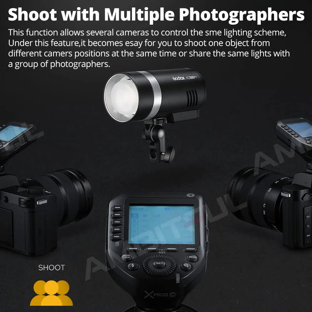 GODOX XproII-C 2.4G TTL bezprzewodowy wyzwalacz lampy błyskowej XProIIC wyzwalacz autoflash 1/8000s HSS duży ekran LCD 32 kanały 16 grup zamiennik dla aparatów Canon