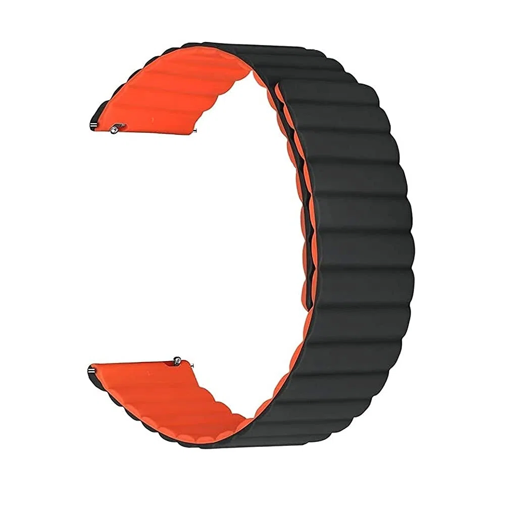 Magnetyczny pasek do zegarka, silikonowy pasek do smartwatcha z szybkim zapięciem, 20 mm, 22 mm, do Galaxy Watch 42 mm, 46 mm, Gear S2 S3 Classic Frontier Active 2 40 mm, sportowy Forerunner Fenix