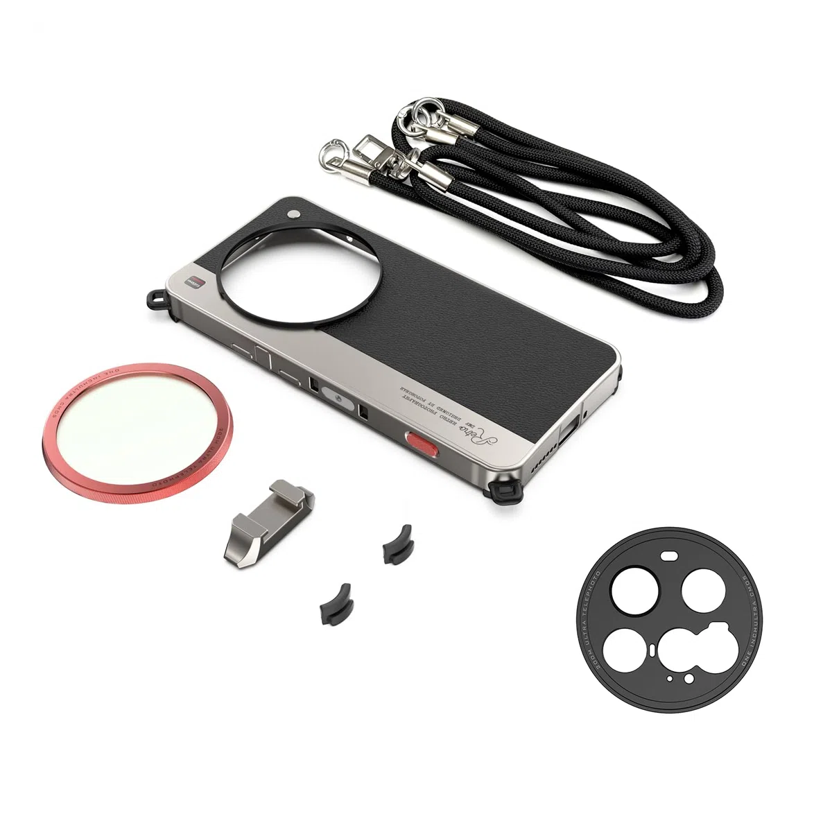 Fotorgear Retro etui na telefon komórkowy do Xiaomi 15 Ultra – mechaniczny wyzwalacz, Cold Shoe, kompatybilne z filtrem 67mm i mocowaniem T-/17 mm