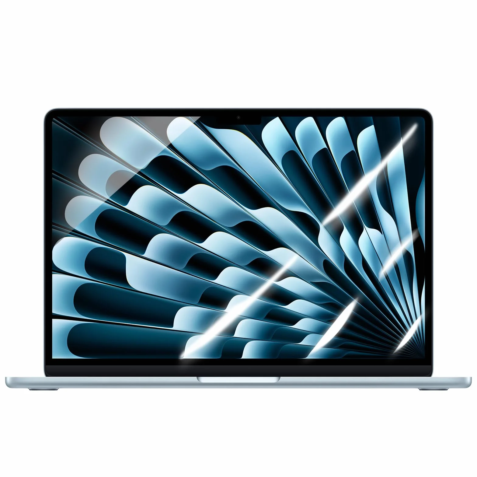 Folia ochronna na wyświetlacz ze szkła hartowanego do MacBook Air 2025-2022 13,6 cala M4 M3 M2 Chip A3240 A3113 A2681 twardość 9H ochrona ekranu folia ochronna szkło ochronne przezroczyste odporne na