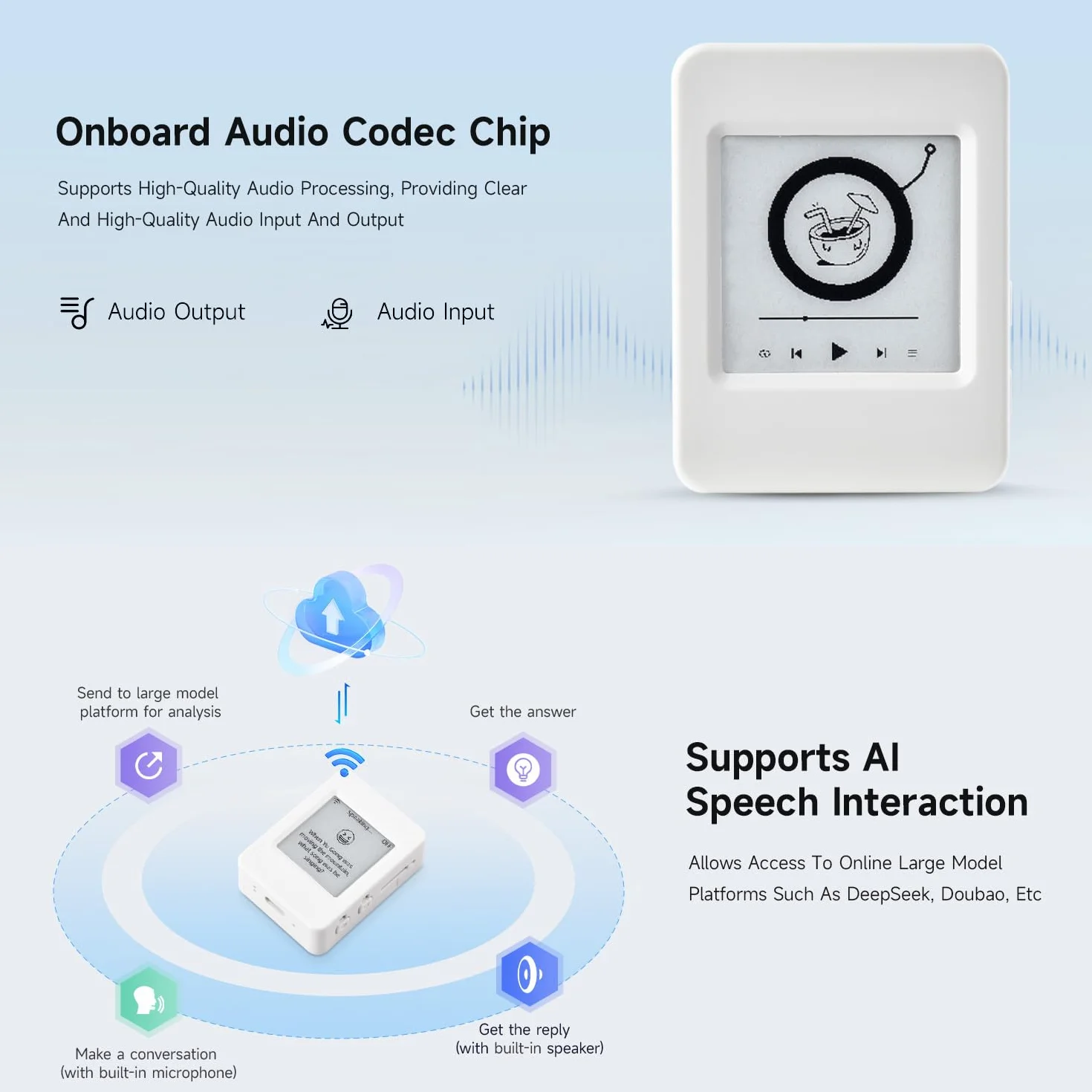 Waveshare ESP32-S3 1.54inch E-Paper AIoT Development Board, 200x200, Black/White, Supports Wi-Fi And BLE Dual-Mode Communication, without batt