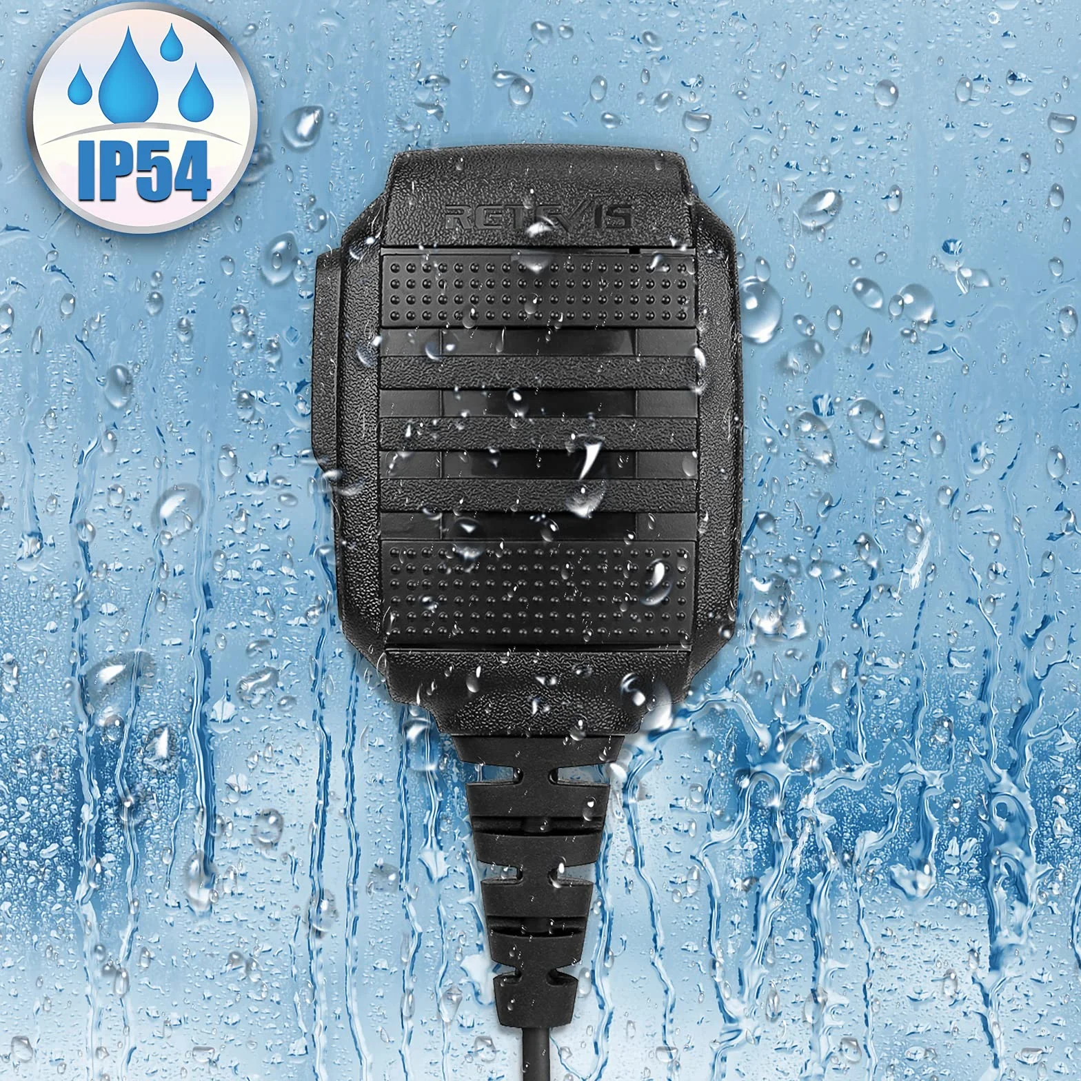 Retevis RS114 Mikrofon Głośnikowy Walkie Talkie Wodoodporny 2-Pinowy Ręczny