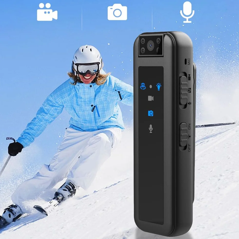 Mini kamera HD1080P noktowizor na podczerwień rejestrator ruchu z klipsem