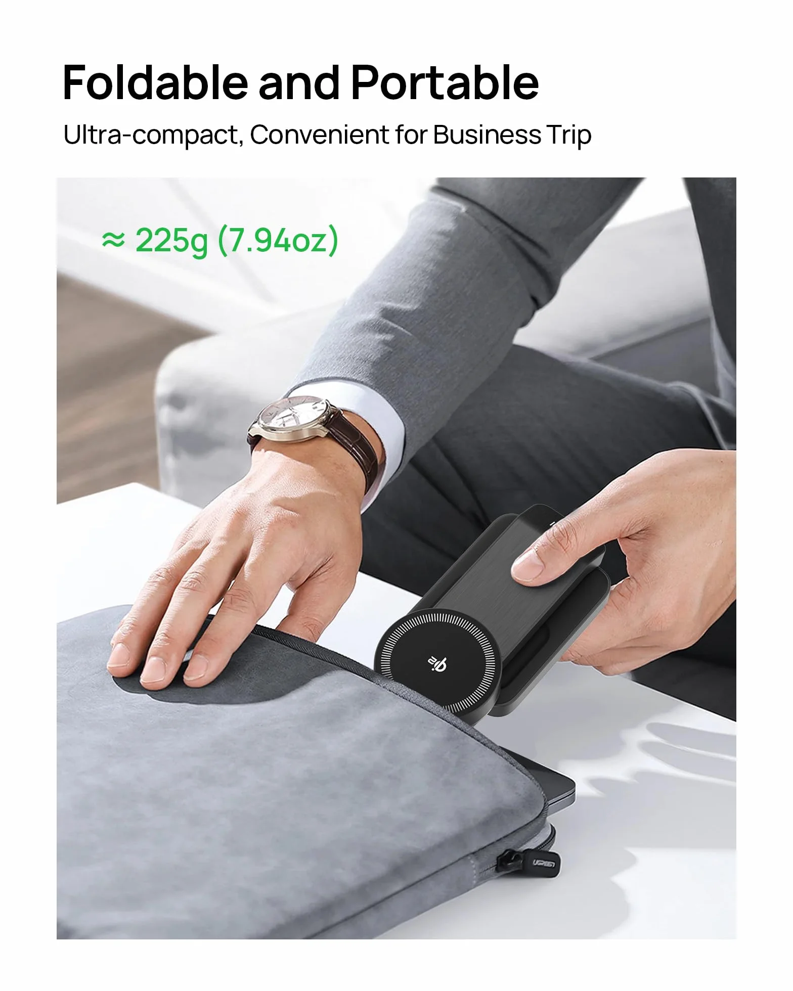 SODI Bezprzewodowa stacja ładująca 3 w 1 Qi2 15 W składana do iPhone 16/15/14/13/12 AirPods Apple Watch