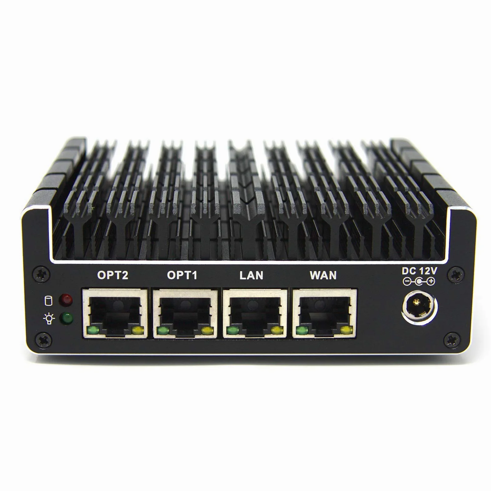 Protectli Vault FW4B - 4 porty, Firewall/Firewall/Mini PC - Intel Quad Core, AES-NI, 8GB RAM, 120GB mSATA SSD