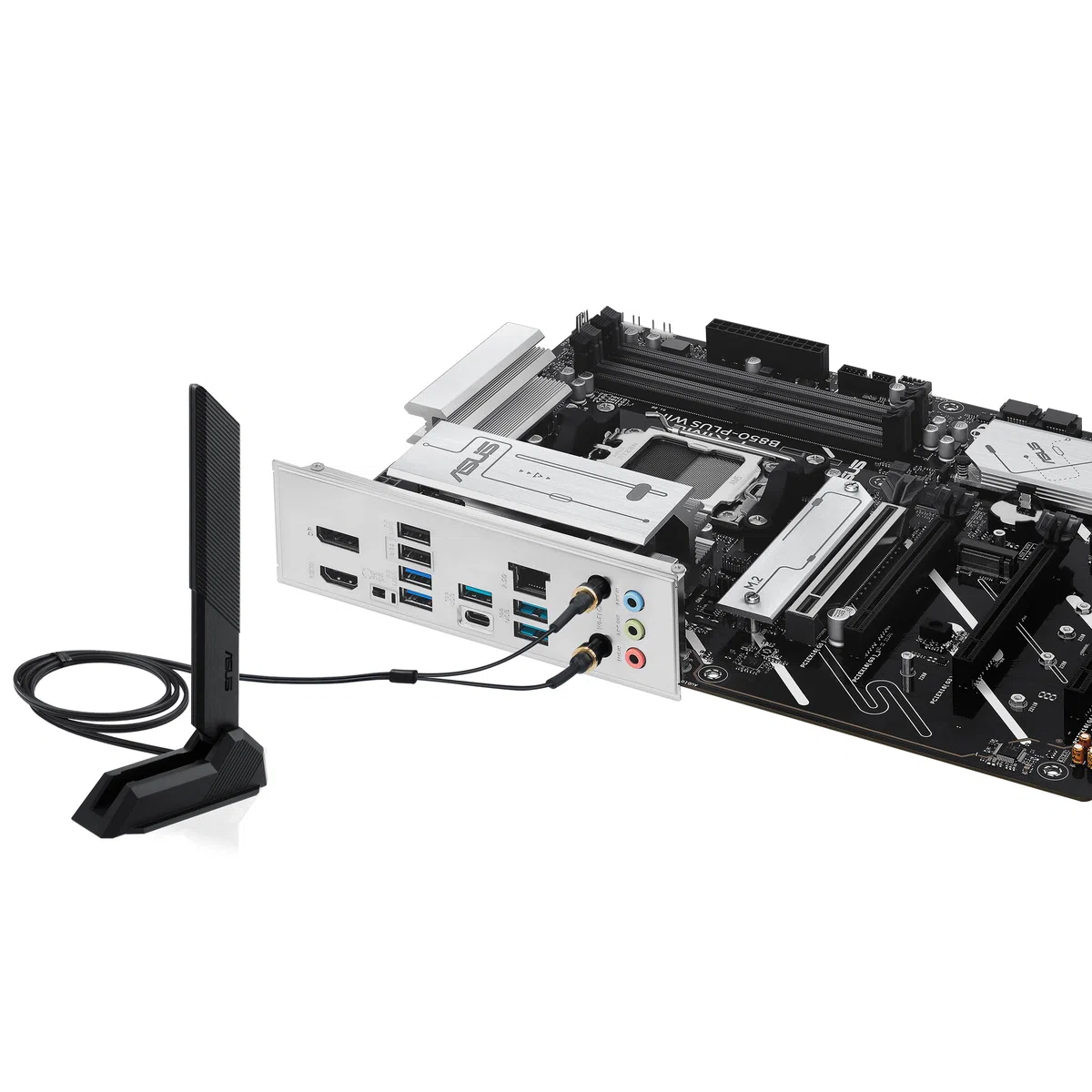ASUS Prime B850-PLUS WiFi płyta główna dla graczy, gniazdo AMD AM5 (ATX, DDR5, PCIe 5.0, 3X M.2, WiFi 6E, DisplayPort, HDMI, BIOS Flashback, Aura Sync) | Zasilanie 8+2+1 faz, PCIe 5.0, 3 gniazda M.2, Wi-Fi 6E, Realtek 2.5 Gb, DisplayPort, HDMI, USB-A/C 10