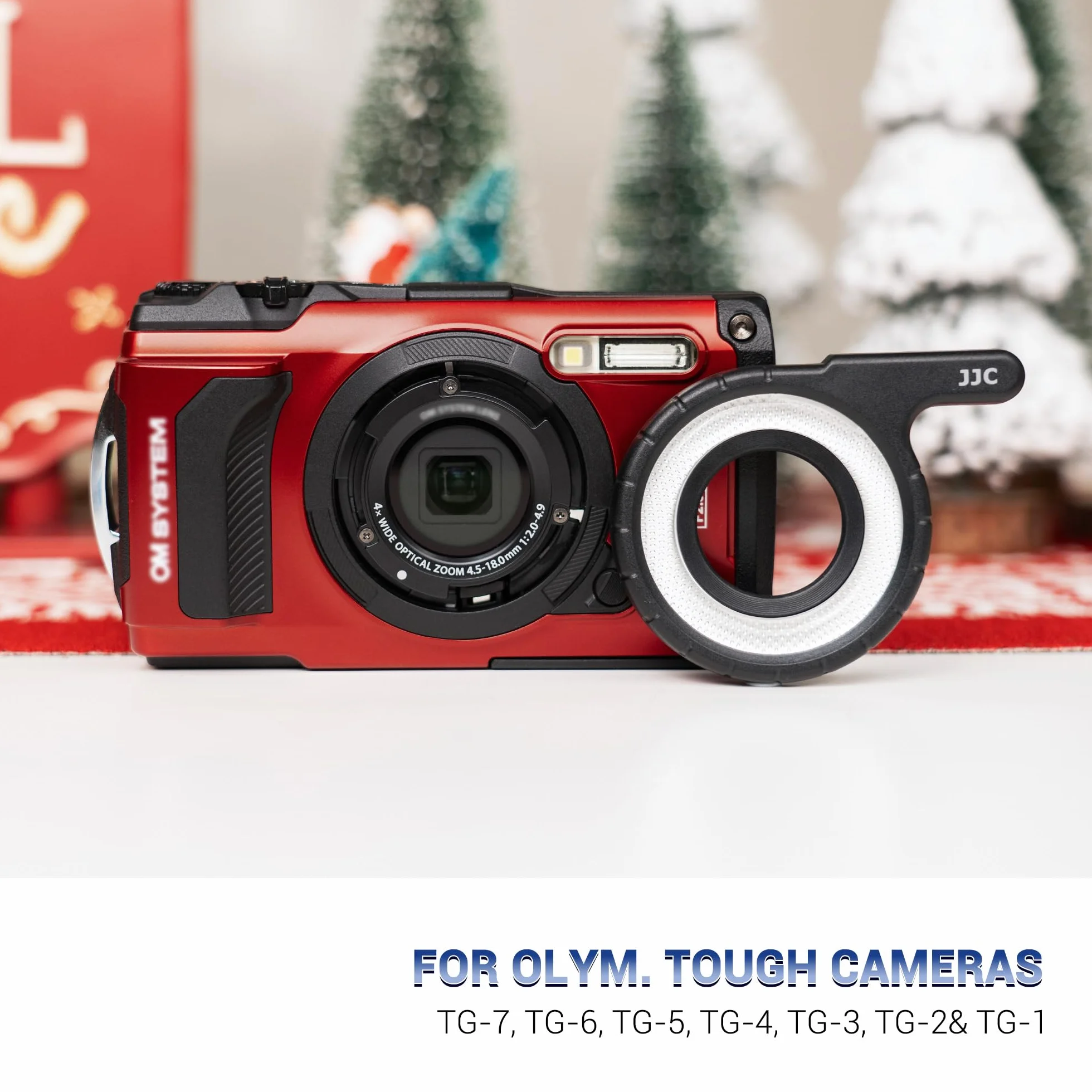 JJC Pierścień światłowodowy LED makro do aparatów Olympus serii TG
