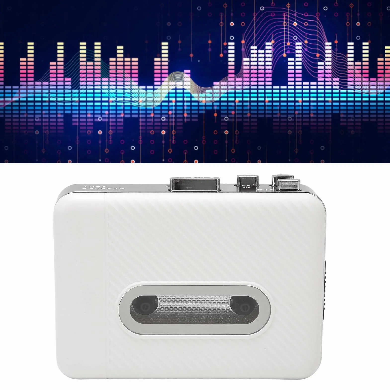 Odtwarzacz Kasetowy Przenośny Konwerter Kasety na MP3 USB ze Słuchawkami