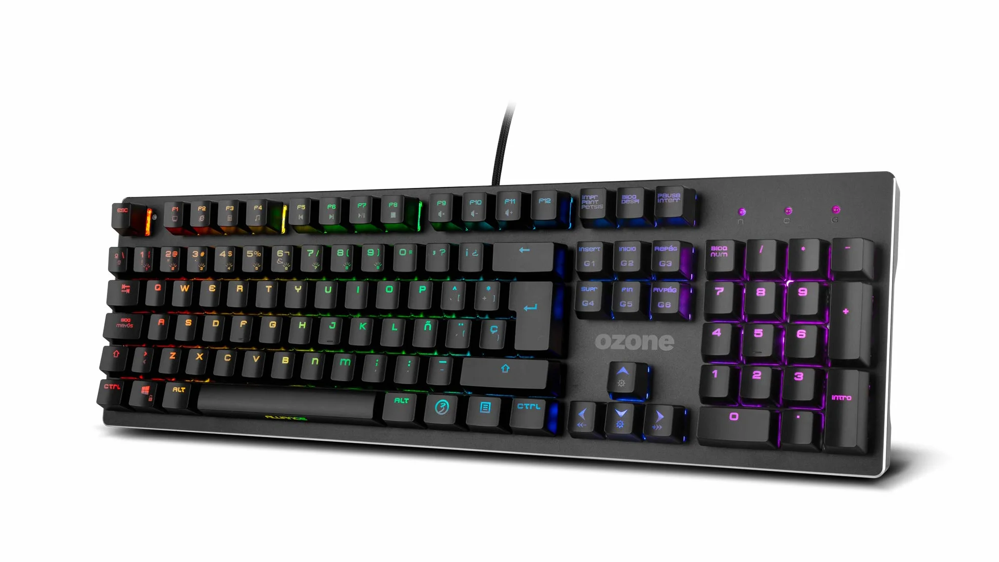 Ozone Gaming Gear Alliance Podświetlana Klawiatura Hybrydowa Czarna