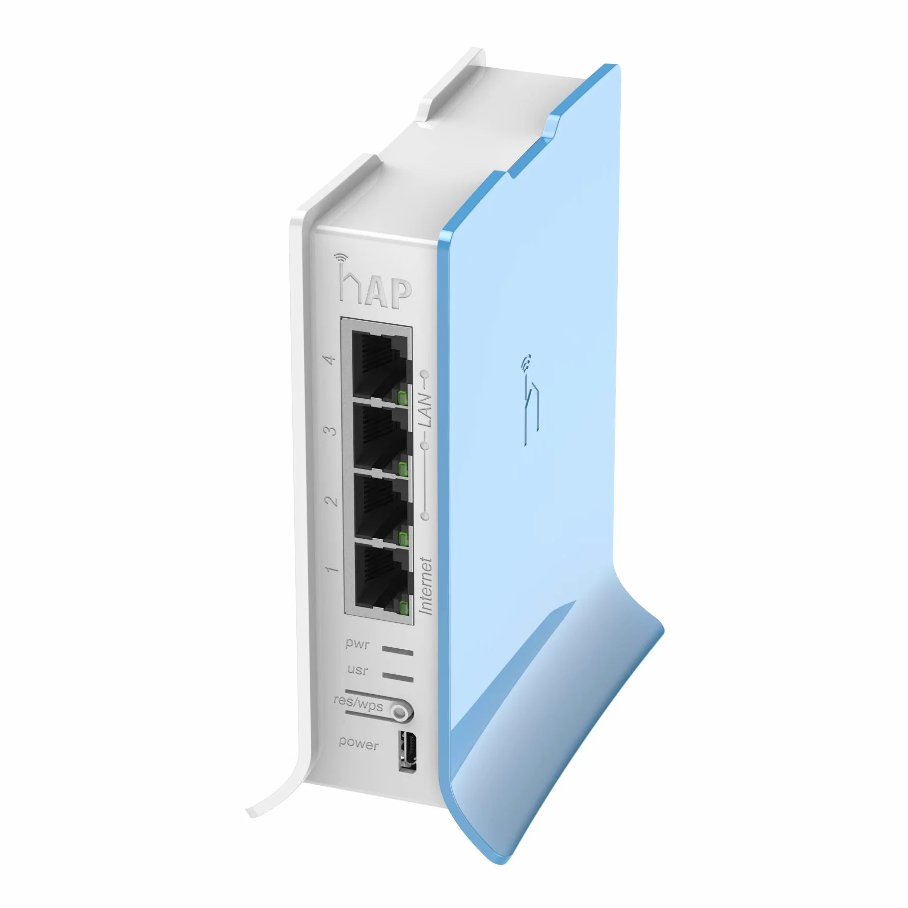 Montaż ścienny rb941–2 nd-tc 300 Mbit/s – punkt dostępowy (DSSS, -20–70 °C, IEEE 802.11b, IEEE 802.11 g, IEEE 802.11 N, DSSS, OFDM, Micro-USB, niebieski, biały)