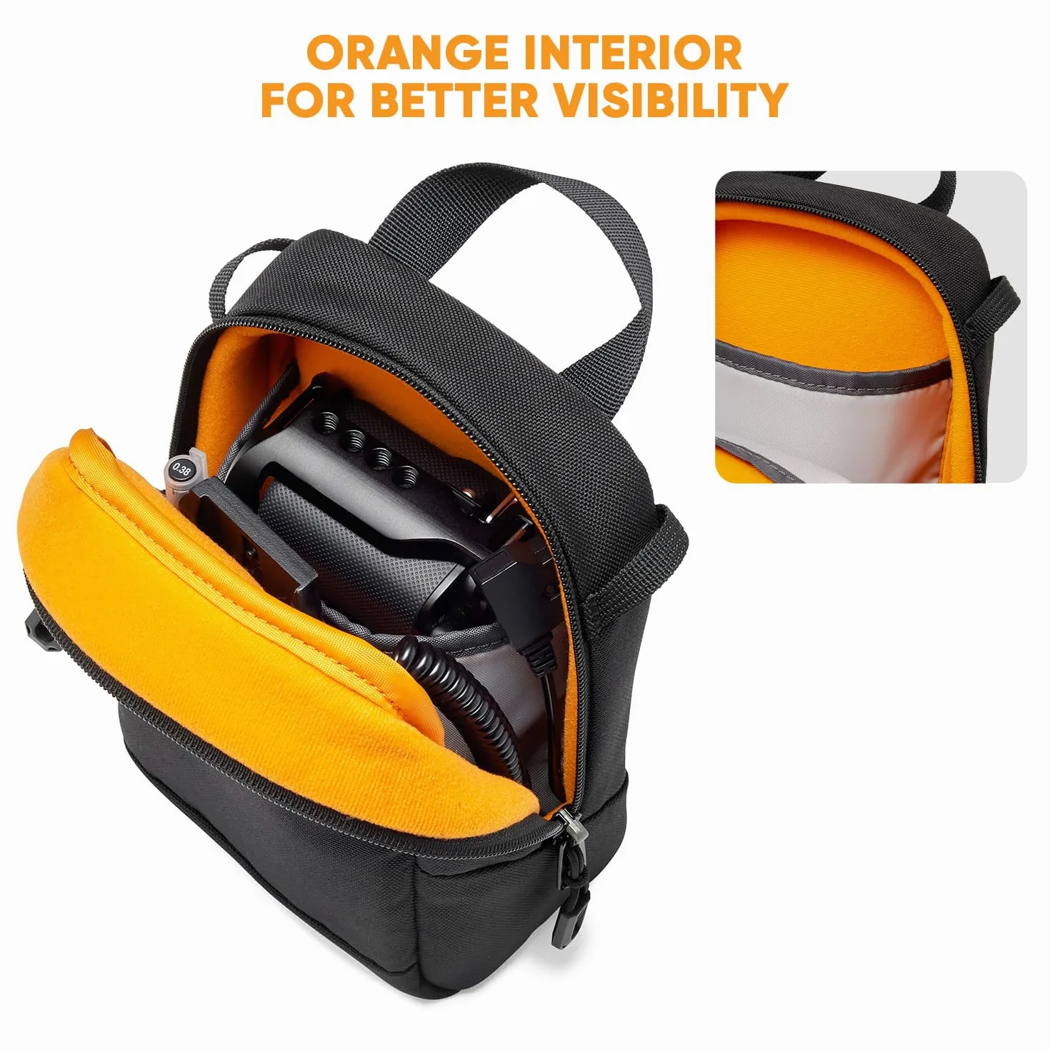 Lowepro ProTactic CS 60 III etui na aparat, kompatybilne z plecakiem na aparat ProTactic 350/450 III akcesoria obudowa system modułowy, wymiary wewnętrzne 17 cm x 8 cm x 12 cm, akcesoria do aparatu,