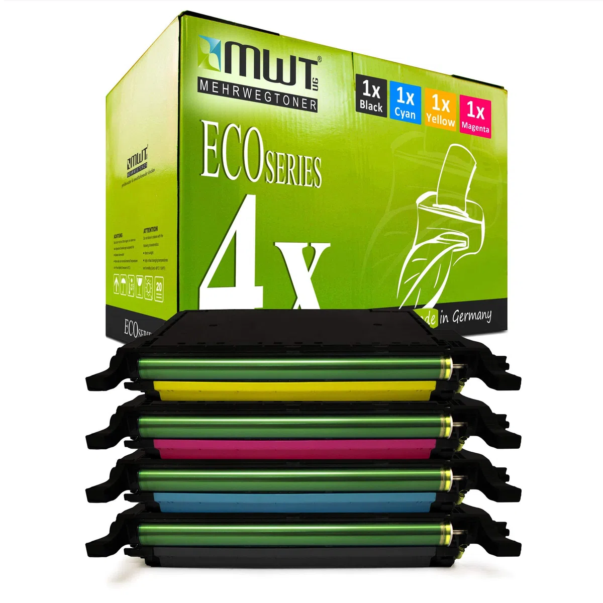 4X MWT Toner XXL do Samsung CLP-620 ND NDK + CLP-670 N ND NDK NK + CLX 6220 6250 FX - czarny + cyjan + magenta + żółty - Premium Alternative - XL zestaw