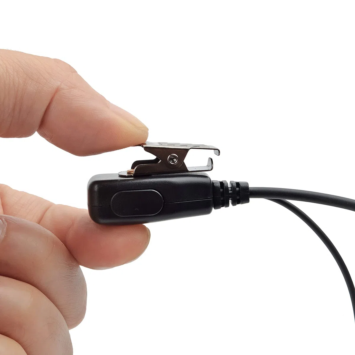 UAYESOK Walkie Talkie zestaw słuchawkowy z pierścieniem G 2-pinowy zestaw słuchawkowy z mikrofonem PTT kompatybilny z Motorola CP040 DP1400 XT420 TX460 GP300 GP340 Hytera PD505 Midland G15 G18 radio