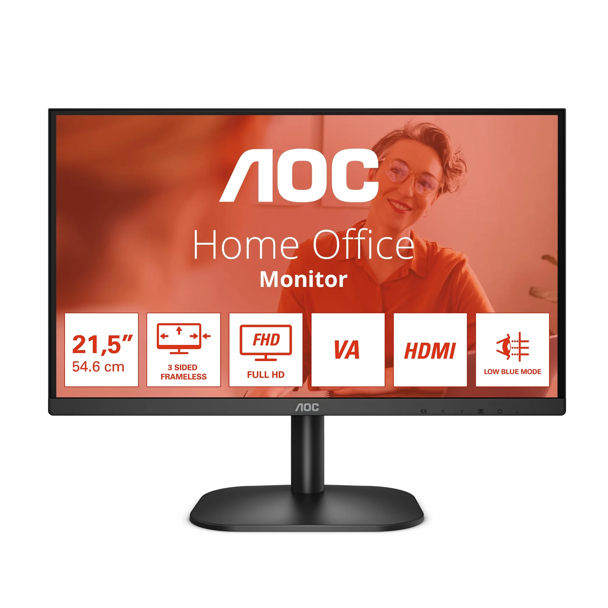 AOC 22B2H 21.5 Cali, Monitor, Czarny
