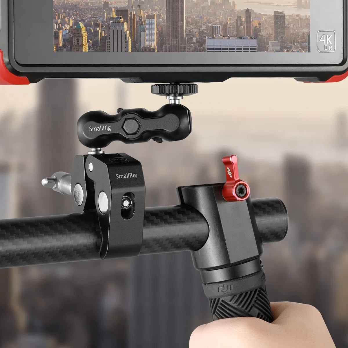 SMALLRIG Super Clamp Zacisk do statywu z gwintem 1/4"-20 i 3/8"-16, uniwersalny mechanizm montażowy Superclamp ((aluminium) do zestawu DSLR - 735
