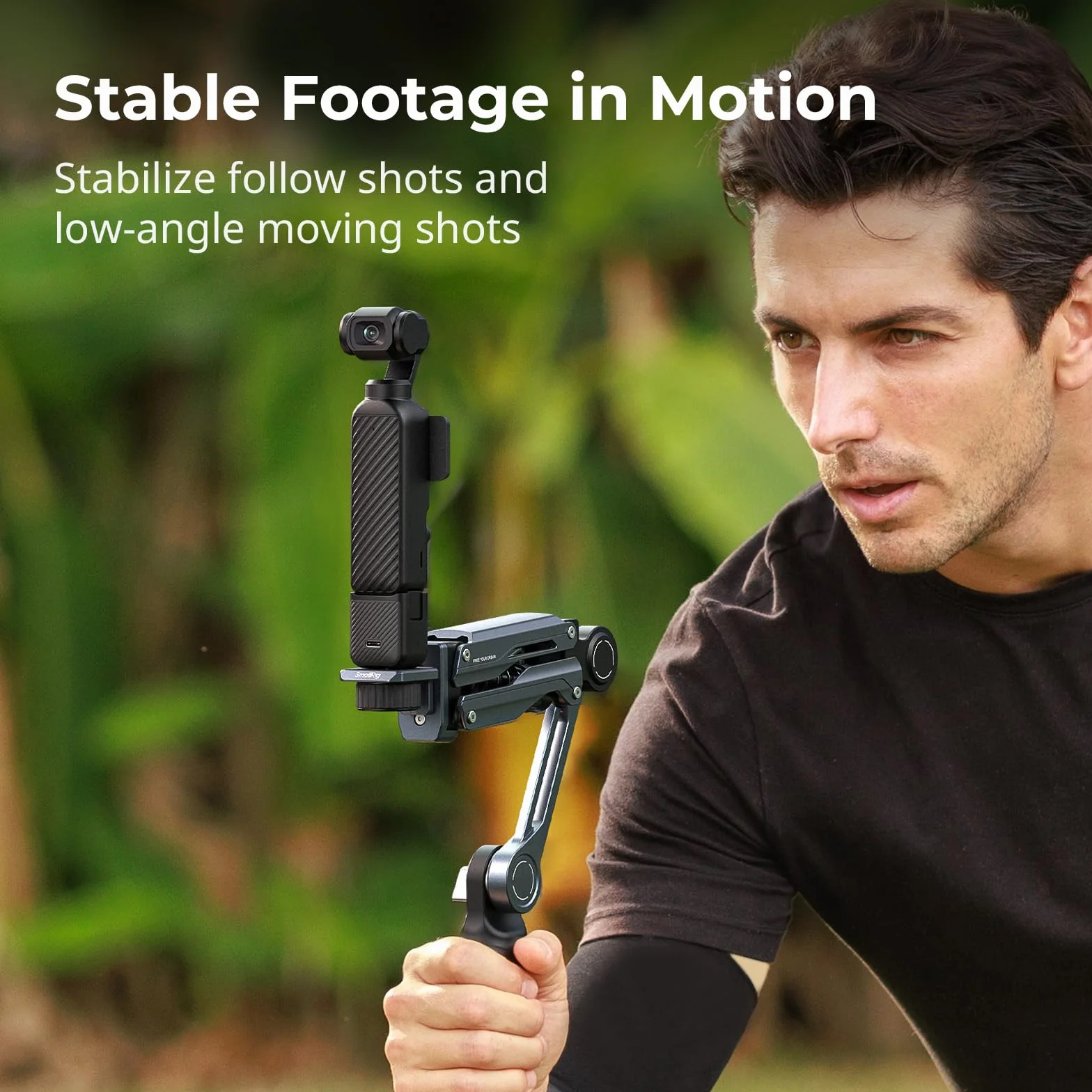 SMALLRIG Ręczne Ramię Amortyzatora, Wyposażone w Sprężynę i Hydrauliczny System Tłumienia, do DJI Osmo Pocket 3/4, do GoPro HERO13, do Insta360 X5/4/3, Maksymalne Obciążenie 600 g - 5508