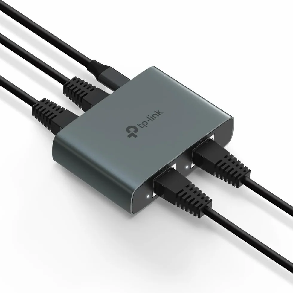 TP-Link EH310 Gigabitowy rozdzielacz Ethernet, 1 do 3 Gigabit Speed 1000 Mb/s, kompatybilny z kablami Ethernet Cat 8/7/6/5e/5, obudową ze stopu aluminium, Plug&Play