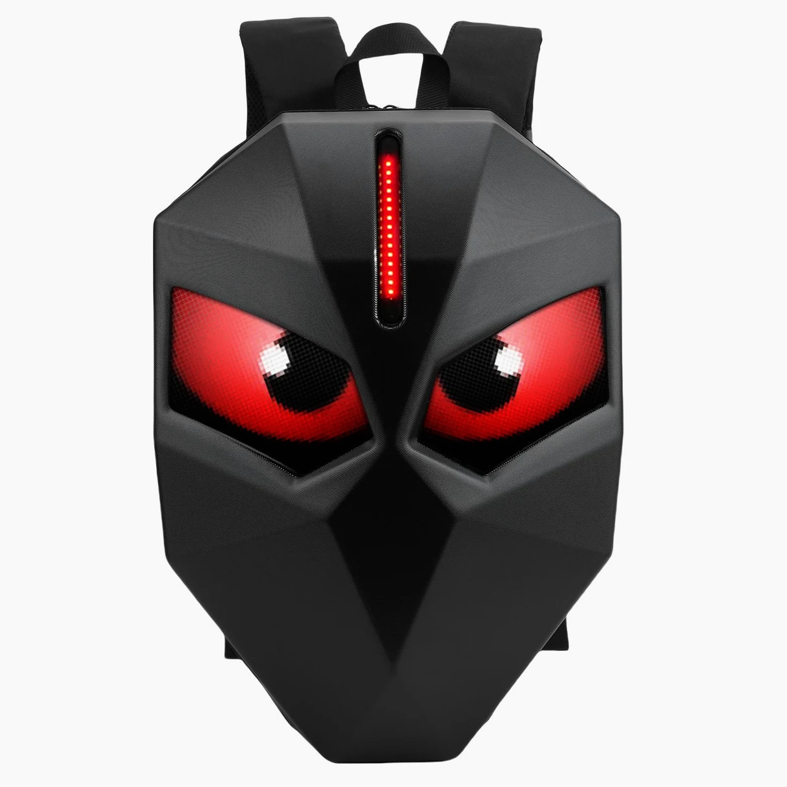 Yctze Plecak Motocyklowy 3D Hardshell LED, Plecak z Programowalnym Ekranem, na Laptopa 19,5 Cala z animacją Tekstu Samodzielnie, Idealny do Jazdy na Rowerze