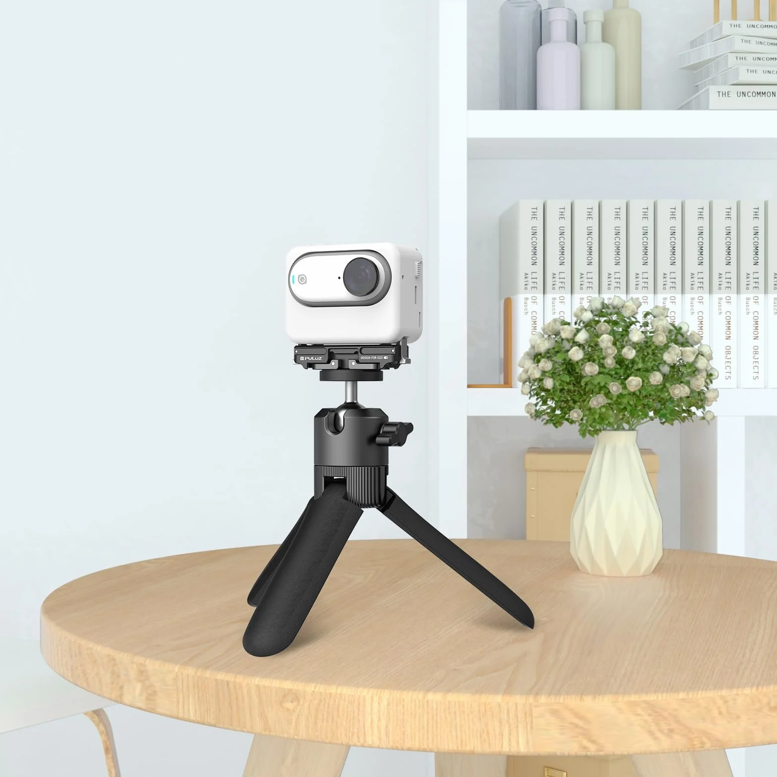 PULUZ Szybkozłączka do Insta360 GO 3S, magnetyczny stojak składany z gwintem 1/4