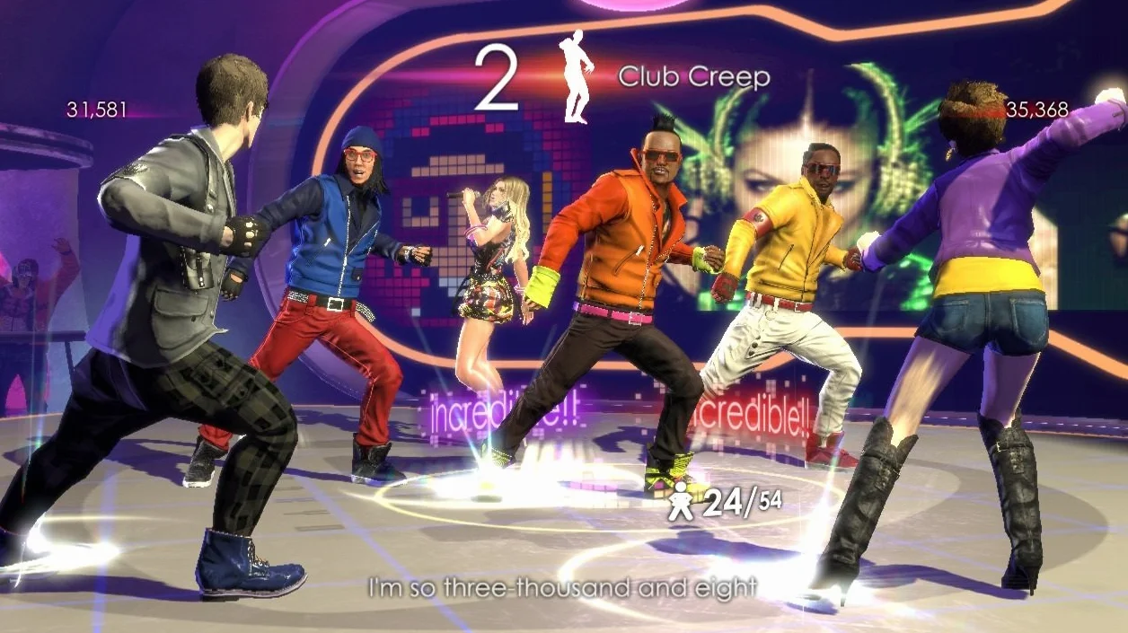 Czarno-oczkowy groszek doświadczenie KINECT