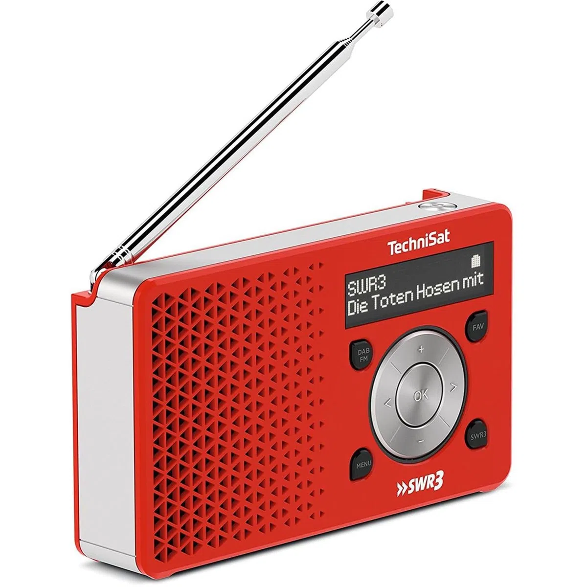 Technisat Digitradio 1 Swr3-Edition 0023/4997 Radio Przenośne Dab, Czerwony, 1 W RMS