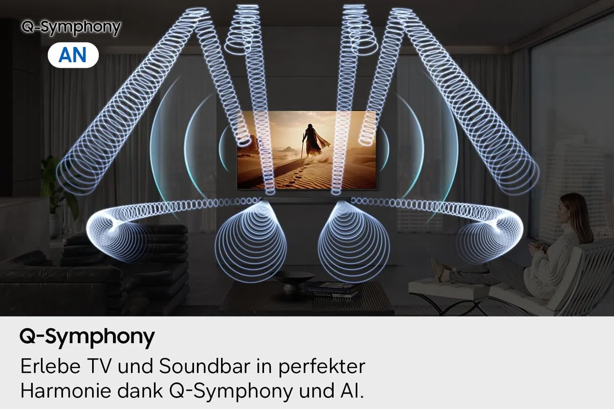 Samsung HW-Q810GH / Q800H Q-Series 5.1.2-kanałowy soundbar do telewizorów, bezprzewodowy podwójny subwoofer, 6,5-calowy, bezprzewodowy Dolby Atmos, Q-Symphony, Game Mode Pro do gier 3D, Alexa