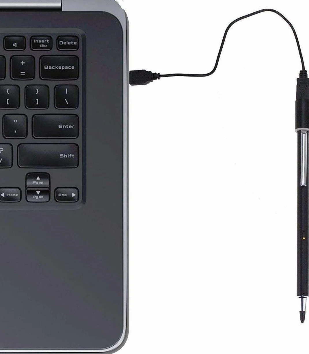 Czarny ?adowany precyzyjny cyfrowy rysik - kompatybilny z laptopem do gier Dell Alienware X14 14"