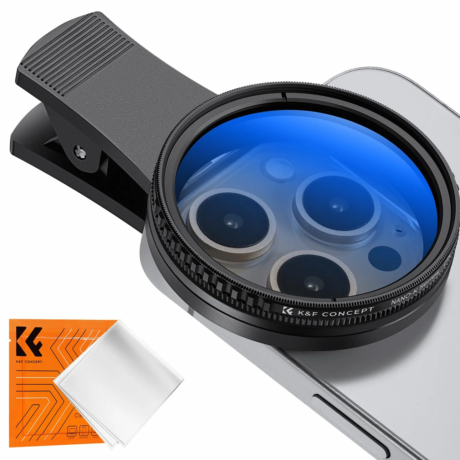 K&F Concept Uniwersalny zestaw filtrów CPL 52 mm do aparatu komórkowego