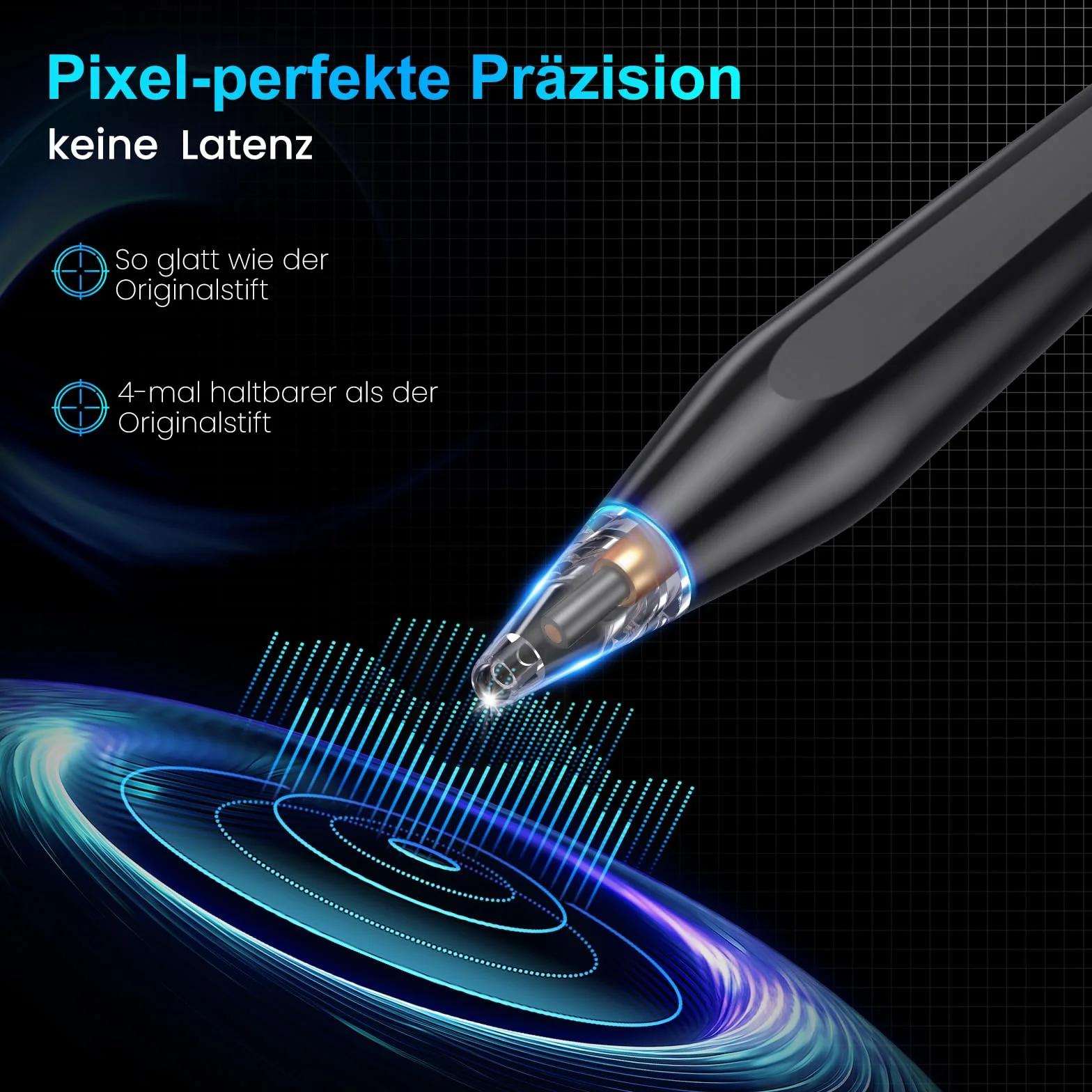 Rysik do iPada, (2018-2025) Pencil 2. generacji do Apple z wydajnością szybkiego ładowania Palm Rejection i czułością na nachylenie Stylus do i Pad 6-10, i Pad Pro 13''/12,9''/11'', Mini 6/5, Air 5/4