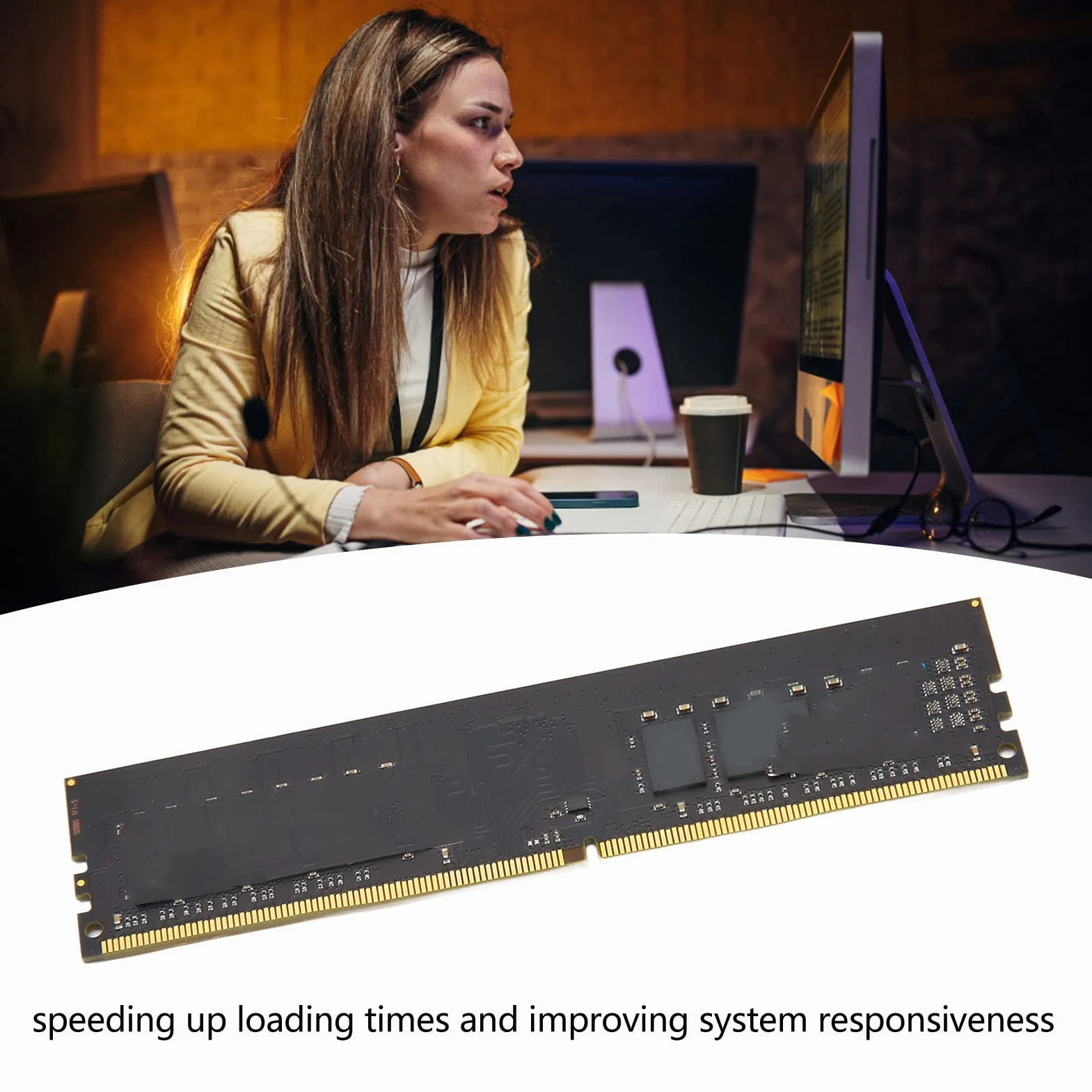 2666 MHz DDR4 UDIMM 64 Bity Pamięć RAM do Komputerów Stacjonarnych, Przyspieszająca wydajność Systemu, do Komputerów Stacjonarnych (16GB)
