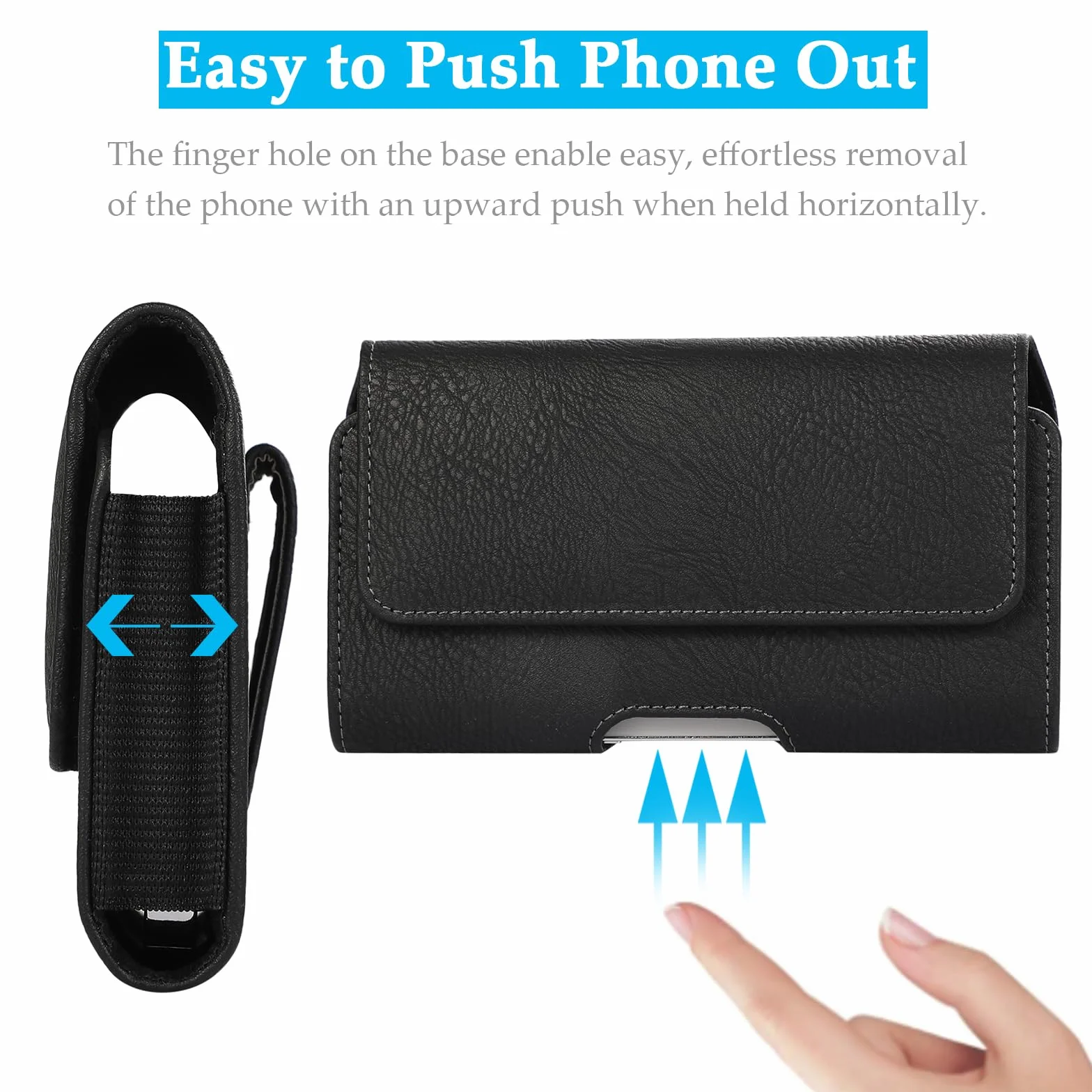 Skórzane etui na telefon iPhone 17 16 15 14 13 12 11 Pro z uchwytem na pasek