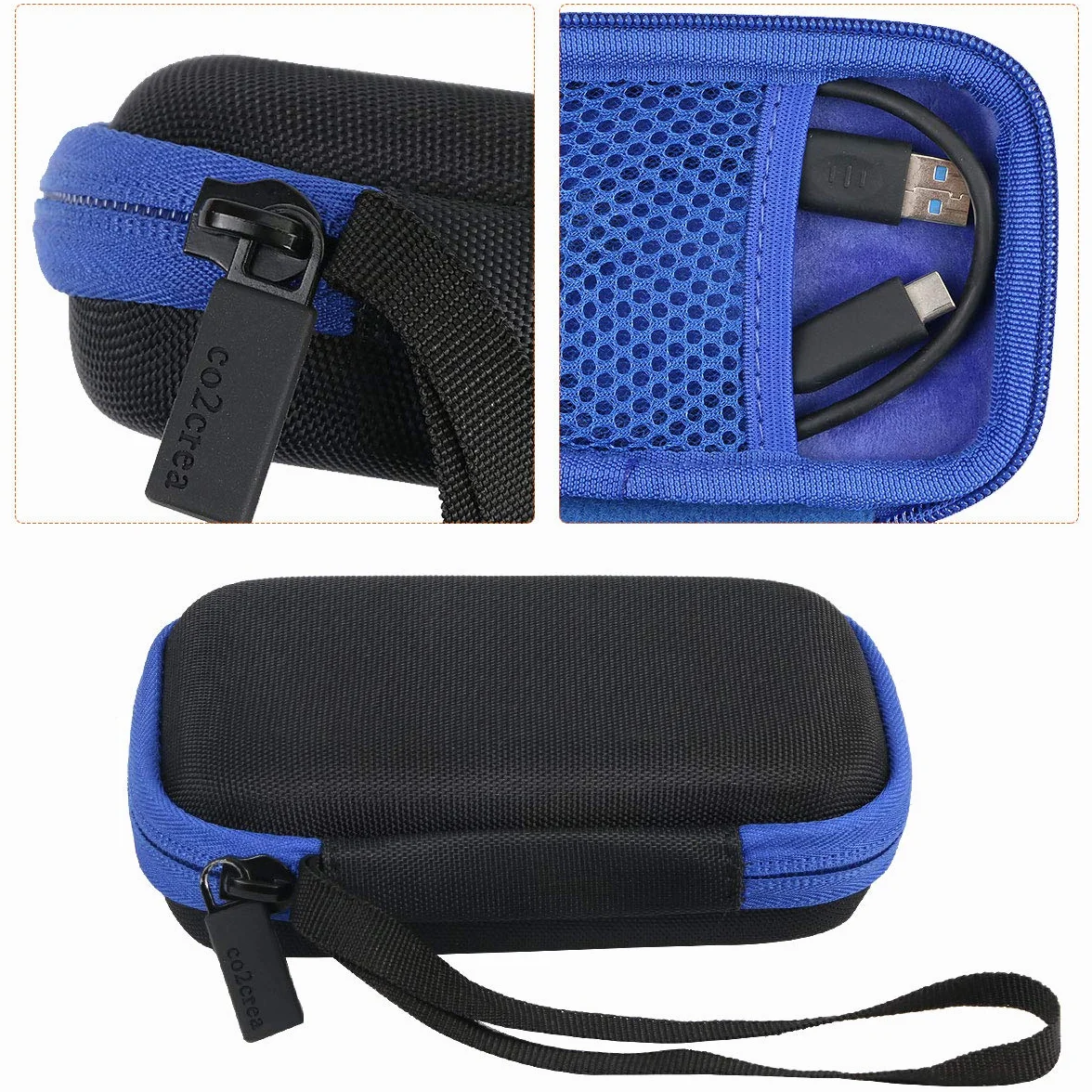 co2CREA Twarde etui do Samsung T7 Touch / T7 Portable SSD 500 GB 1TB 2TB case etui ochronne