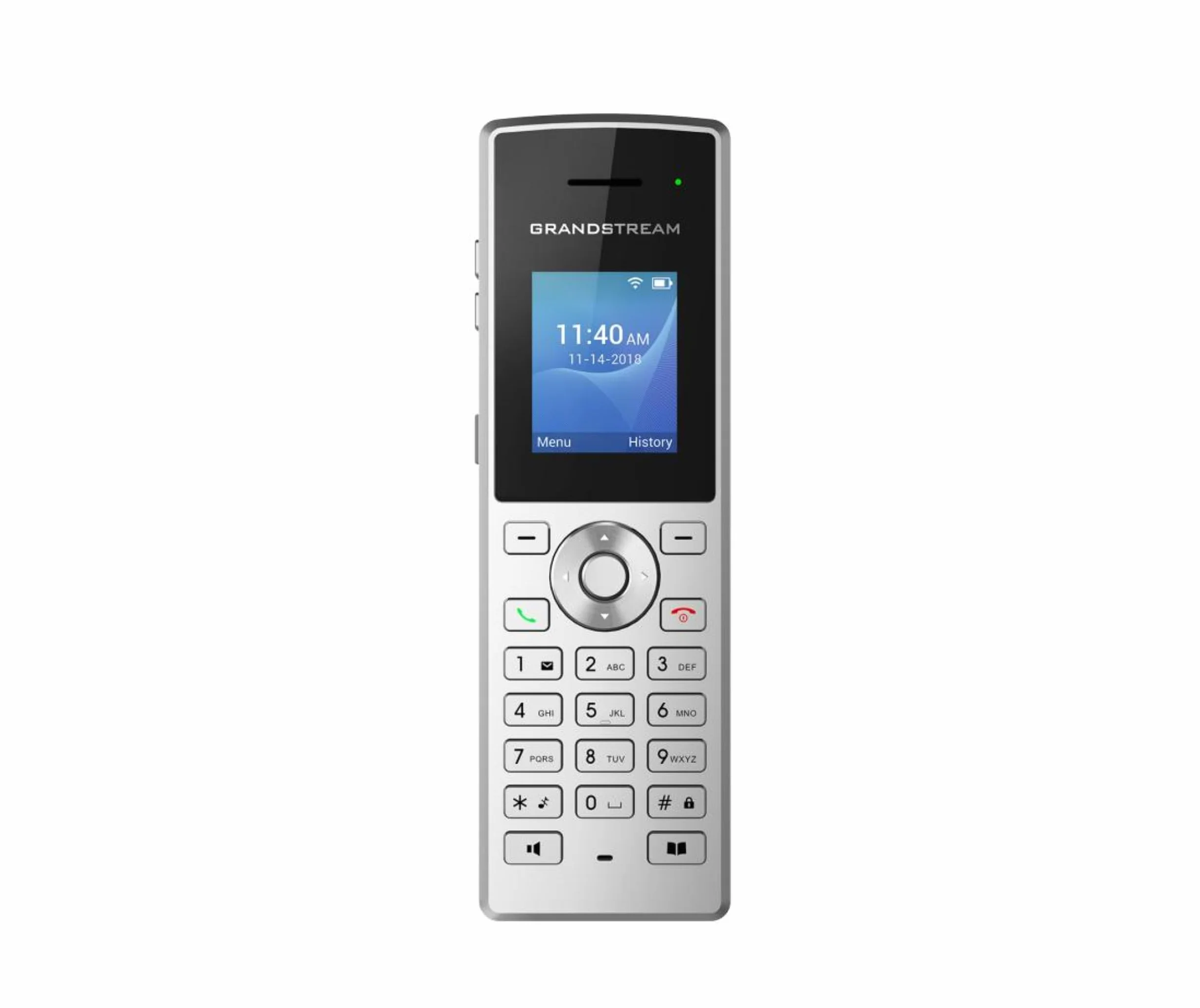 Grandstream Networks WP810 Stały telefon Czarny, Metaliczny 2 Linie TFT WiFi