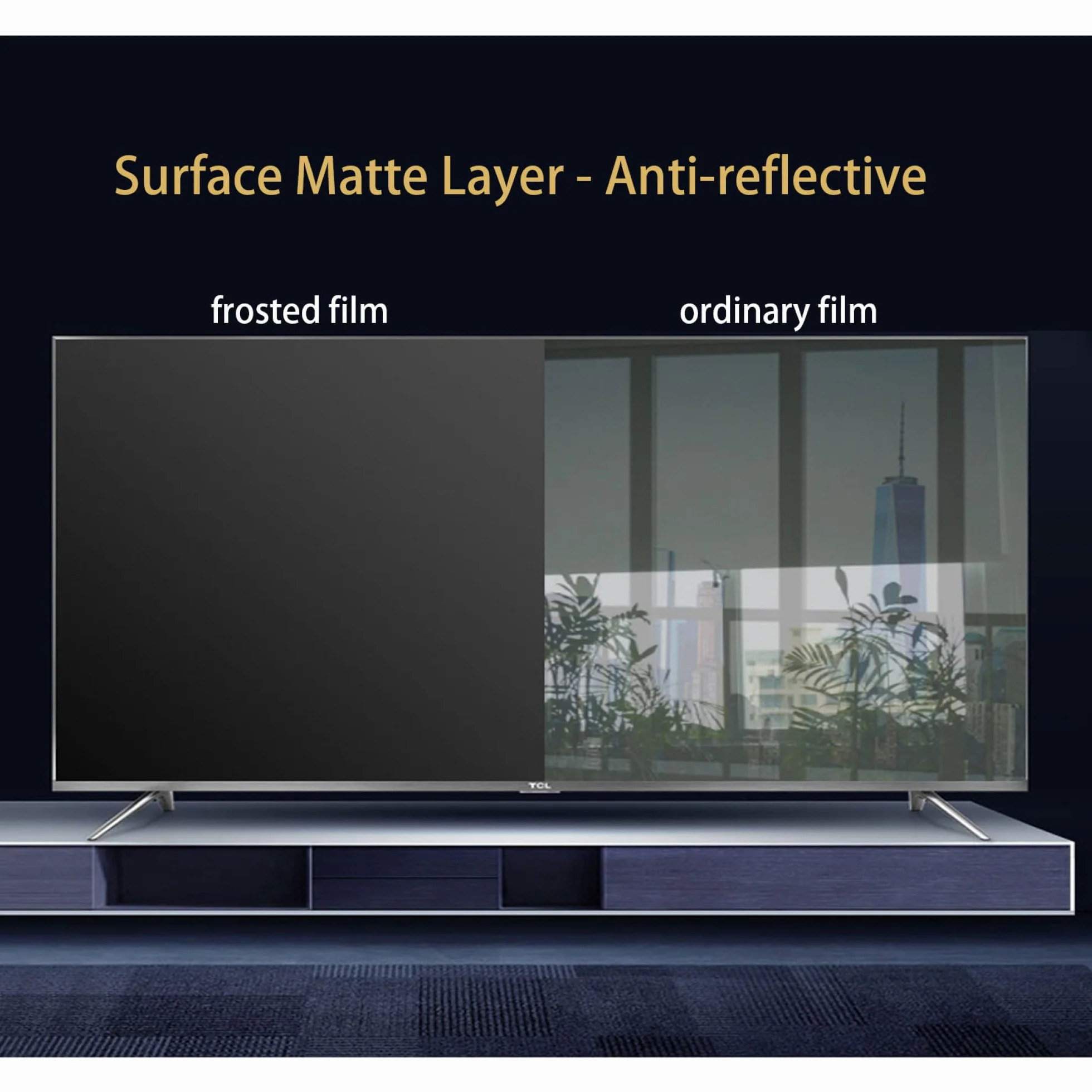 Osłona ekranu Smart TV, Folia ochronna na ekran telewizora do telewizorów 32-75 cali, opakowanie 2 szt(58in1269x721mm)