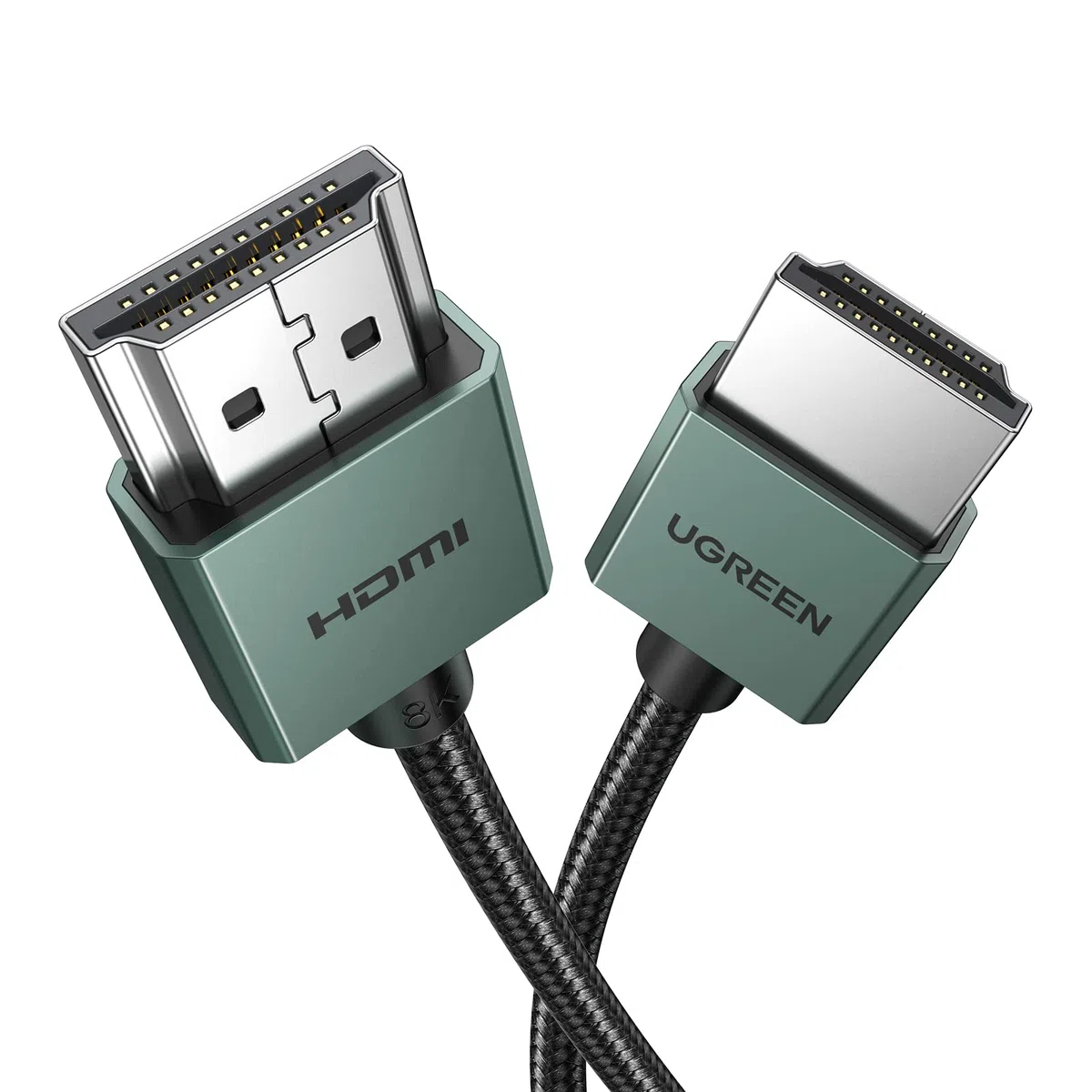 UGREEN 8K Elastyczny i smukły kabel HDMI, kabel HDMI 2.1 10K 8K 60Hz 4K 120Hz DynamicHDR, HDCP, eARC, Wysoka prędkość 48 Gb/s Aluminium Kompatybilny z PS5/PS4, Xbox Series X/S/HDTV (2M)