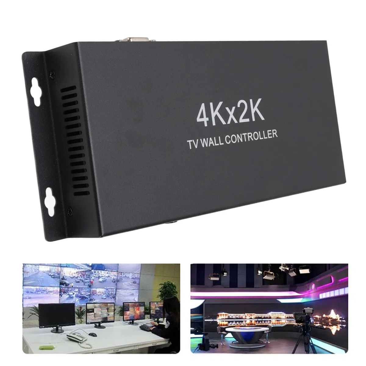 4KX2K 30Hz HDMI Kontroler ściany Wideo, 1 w 4 Out 2x2 TV SPLICICING, SLICK Multiviewer FIS (wtyczka UE)