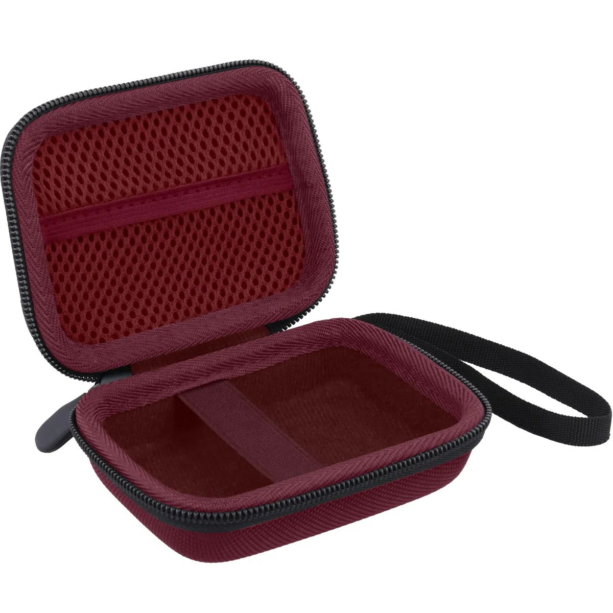 Khanka Do aparatu cyfrowego Kodak PIXPRO FZ55/FZ45/FZ43 16MP Twardy futerał do noszenia z uchwytem i paskiem na szyję, tylko etui, Czerwona