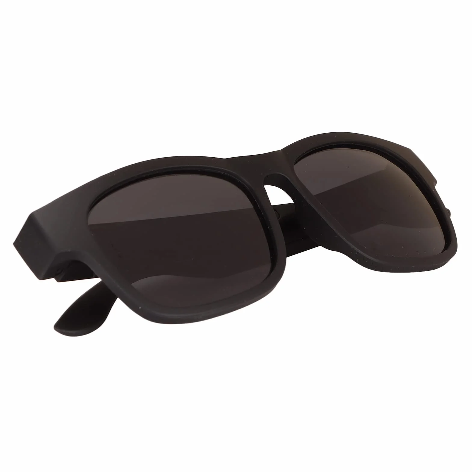 Inteligentne Okulary Audio, Bezprzewodowe Okulary Przeciwsłoneczne Bluetooth z Otwartym Uchem ze Słuchawkami, Spolaryzowane Okulary Przeciwsłoneczne z Redukcją Szumów na świeżym(czarny)