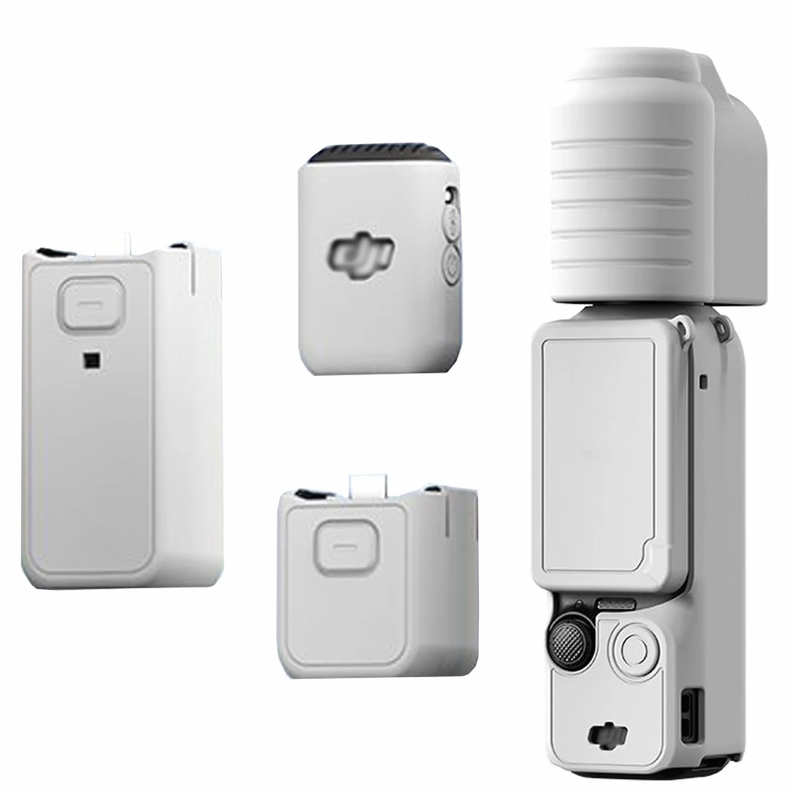 DJI Osmo Pocket 3 Silikonowy Pokrowiec Ochronny Ręczny Gimbal Akcesoria Szary
